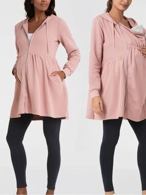 Seraphine Baby Wearing Zip Up Sweatshirt Size Small